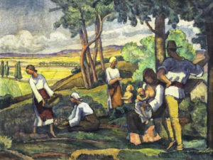 6. Camil Ressu, La cules, 1920-1922, 46×61 cm, ulei pe pânză, Colecția BCR